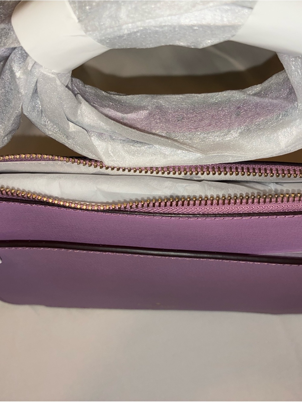 NWT Kate Spade Adel Medium Top Zip Crossbody Bag Purple Valerian Leather - Picture 6 of 6